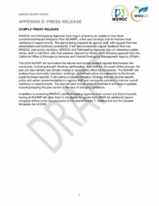 Appendix D – Press Release