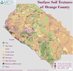 Surface Soil Textures of Orange County